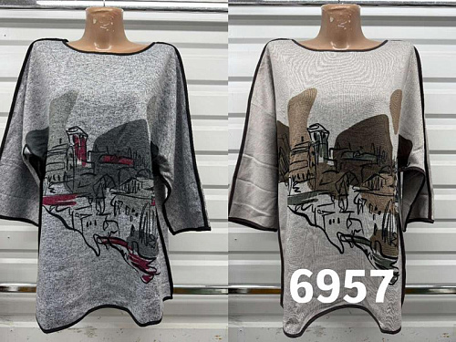 Свитер Gertie 6957 grey - делук