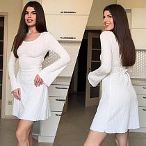 Платье Arina 3086 white Платье Arina 3086 white - делук