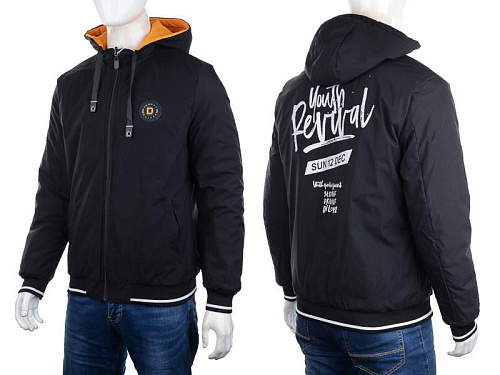Куртка M7 2226 black-orange - делук