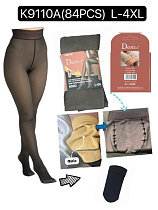 Колготы Alia K9110A black мех/капрон - делук