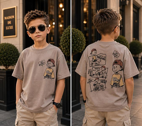 Футболка Major Kids 3725 nude - делук