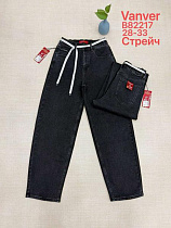 Джинсы Vanver B82217 d.grey - делук