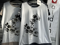 Футболка Aidin-Шик Шок 59 white-beige - делук