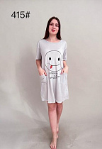 Ночнушка Anion 415 l.grey - делук