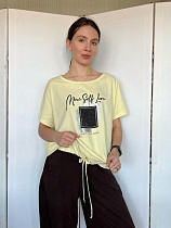 Футболка Fsn 2831 yellow - делук