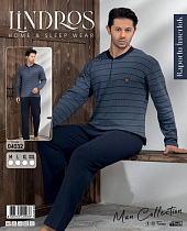 Пижама Lindros 04032 grey - делук