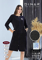 Халат Samo 4692 black - делук