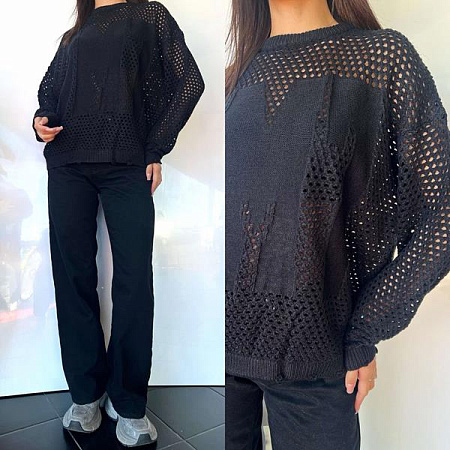 Свитер Three Black Women TB113 black - делук