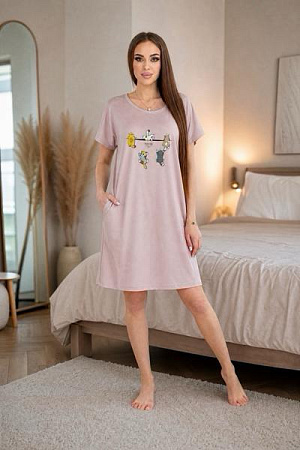 Ночнушка Trikotag T1382 pink - делук