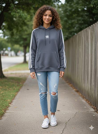 Худи Newe 104-1 grey - делук