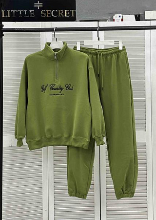 Костюм Спорт Little Secret K004 green - делук