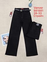 Джинсы Vanver B81881 black - делук