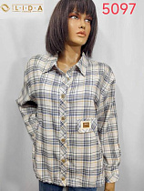 Рубашка Lida 5097 beige - делук