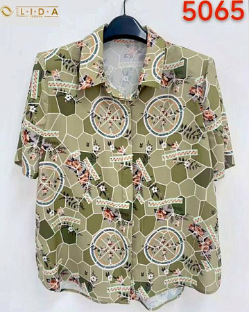 Рубашка Lida 5065 khaki - делук