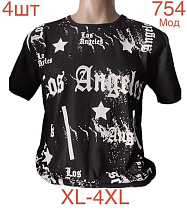 Футболка Надийка ND982-754 black - делук