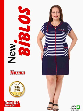 Халат Cotpark 534-1287 navy - делук