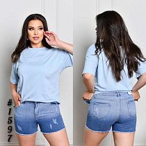 Шорты Liana Denim 1597 blue - делук