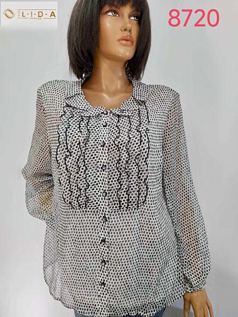 Блузка Lida 8720 grey - делук