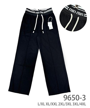 Штаны Спорт Hoan 9650-3 black - делук