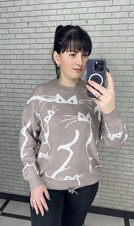 Свитер Levisha 25502 beige - делук