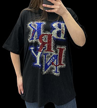 Футболка Elena&Vika 25103 black - делук