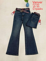 Джинсы Vanver F2130 navy - делук