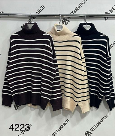 Свитер Met&March 4223 brown - делук