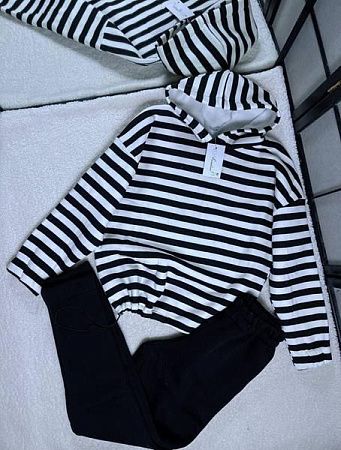 Костюм Спорт Arina 1562 white-black - делук