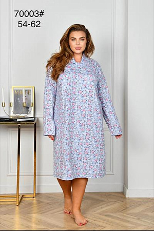 Ночнушка Romeo Life 70003 l.blue - делук