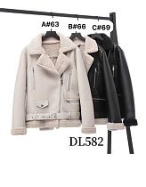 Куртка Dorimodes DL582 black-beige - делук