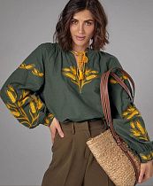 Вышиванка Miki Maki MM281 green Вышиванка Miki Maki MM281 green - делук