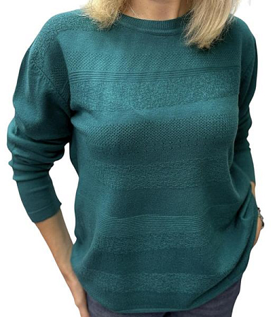Свитер Elena&Vika 25521 d.green - делук