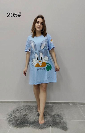 Ночнушка Anion 205 blue - делук