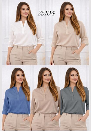 Блузка Elena&Vika 26104 l.beige - делук