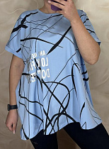 Футболка Levisha 26009 l.blue - делук