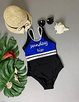 Купальник Dfk 1823 black-blue - делук