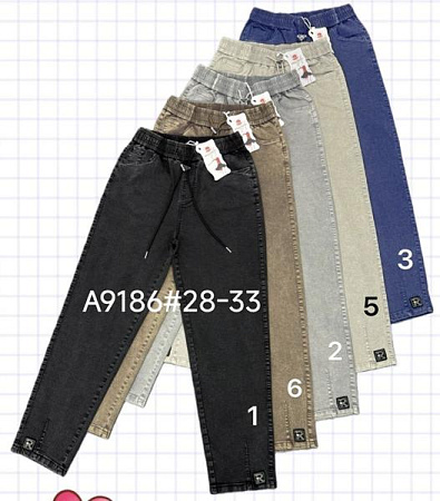 Джинсы Immei A9186-2 l.grey - делук