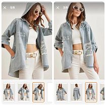 Рубашка Lady N 4048 l.blue - делук