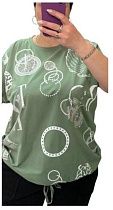 Футболка Elena&Vika 25085 green - делук