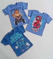 Футболка Meloria ML4831 l.blue-red - делук