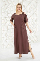 Платье Romeo Life RL1001 brown - делук