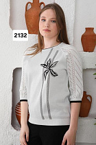 Свитер Julia 2132 white - делук