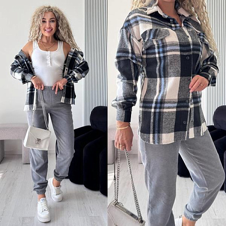 Костюм Спорт Modnulya 3063 d.grey - делук