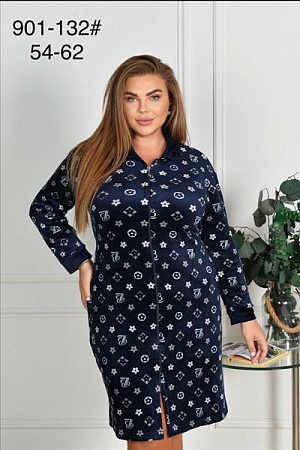 Халат Brilliant 901-132 navy - делук