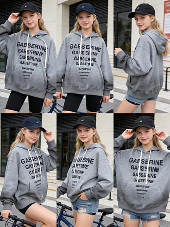 Худи Yalisi UT8052 grey - делук