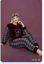 Пижама Homewear HW12 wine - делук