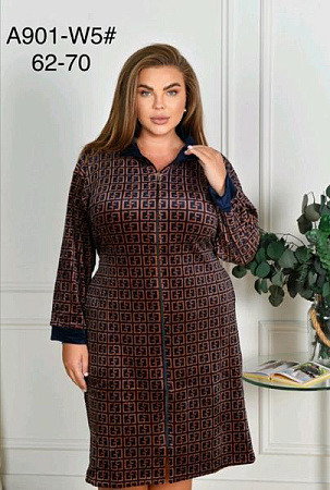 Халат Romeo Life A901-W5 brown - делук