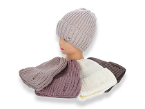 Шапка Angelica KWR001-3 рвана на флісі mix - делук