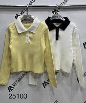 Свитер Met&March 25103 white - делук