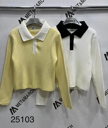 Свитер Met&March 25103 white - делук